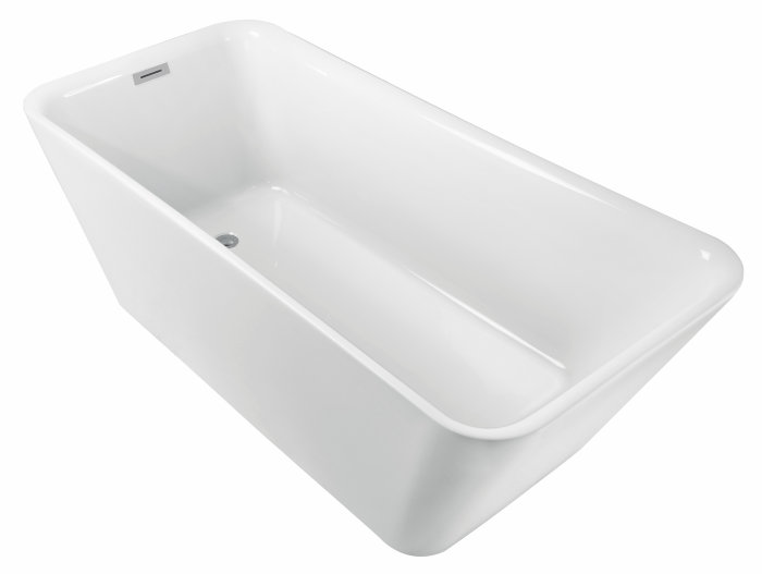 Badekar rektangulært fritstående L170 x B78 x H60 cm